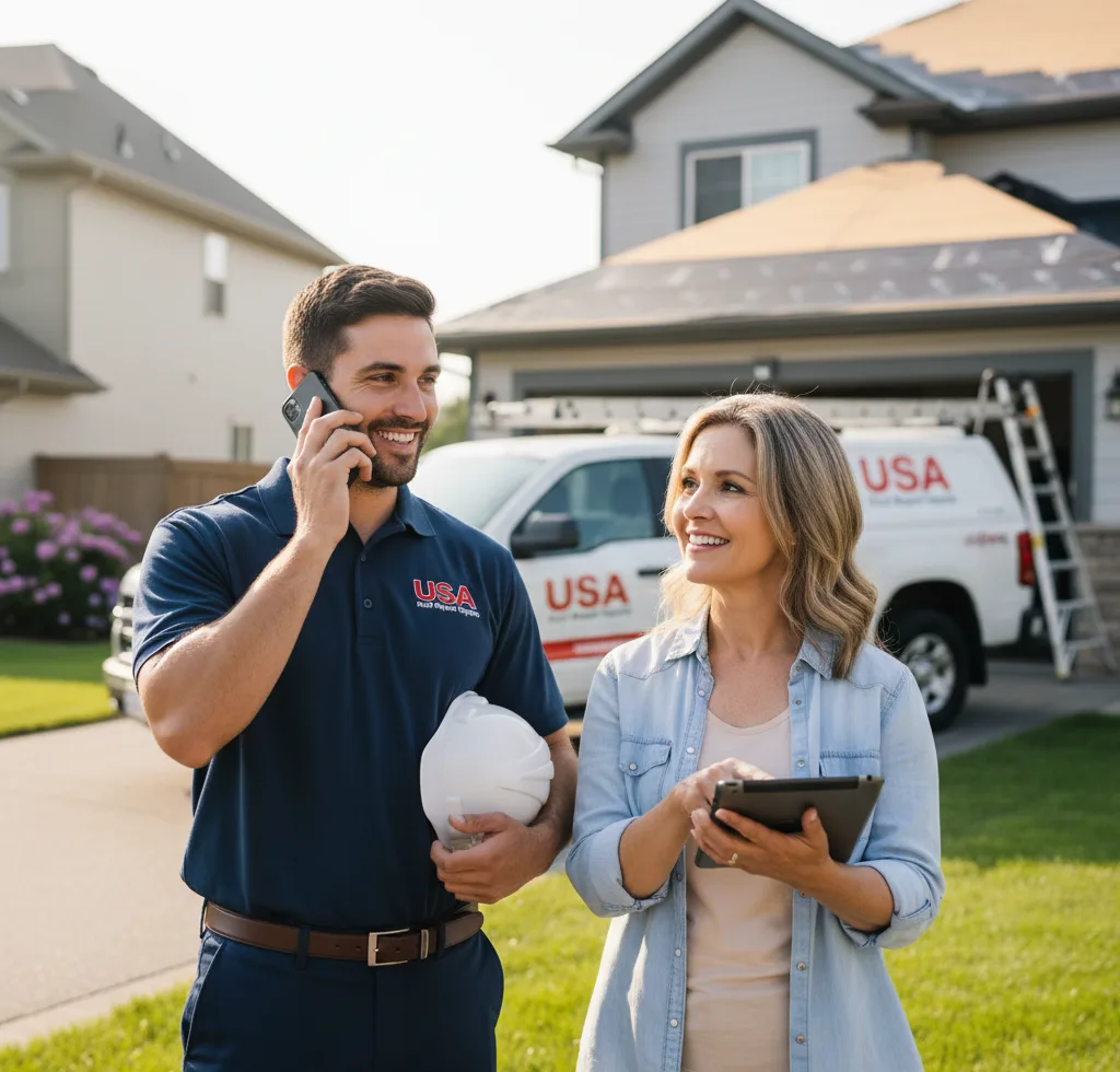 USA Roof Repair Experts customer support in Luverne